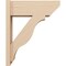 Ekena Millwork 7 1/2-in W x 20-in D x 24-in H Funston Slat Rough Cedar Woodgrain TimberThane Outlooker, Primed Tan OUTUR075X20X24FST24RCPR - alternate 4